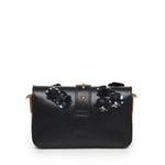 Borsa a spalla Baby Love Bag Slouchy in pelle con fiori gioiello 105353 A2WGZ99Q PINKO 