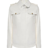 Shirt jacket in drill di cotone NAW0452317SYCZ B004 FAY 