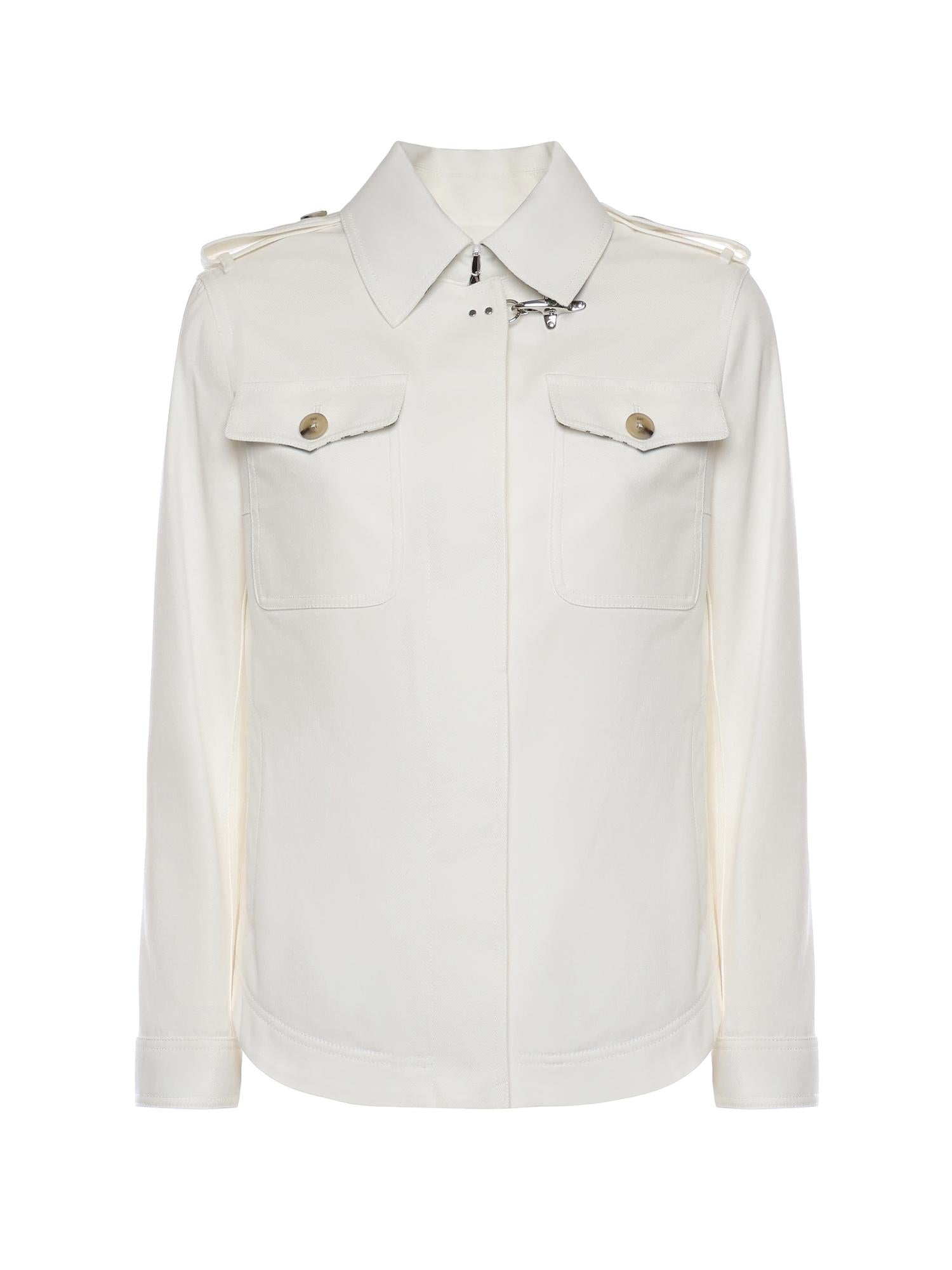 Shirt jacket in drill di cotone NAW0452317SYCZ B004 FAY 