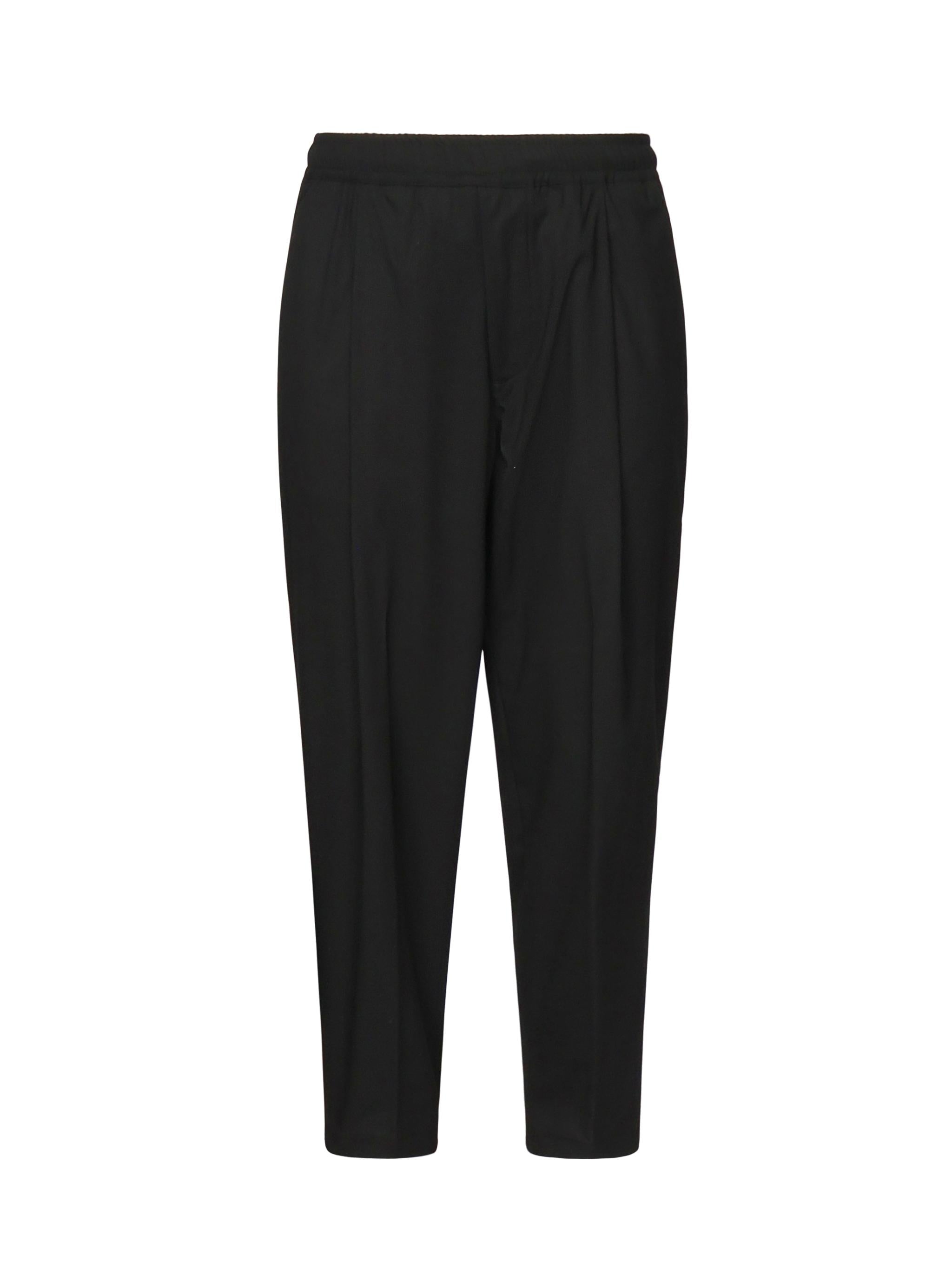 Pantaloni Fresh in fresco lana FRESH NERO GIULIANO GALIANO 
