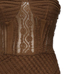 Vestito lungo Fae 255610 BROWN CHARO RUIZ 