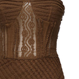 Vestito lungo Fae 255610 BROWN CHARO RUIZ 