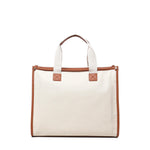 Borsa tote Responsability in cotone 73BS6AF01 RESPONSIBILITY BISNATURALE/CUOIO V° 73 