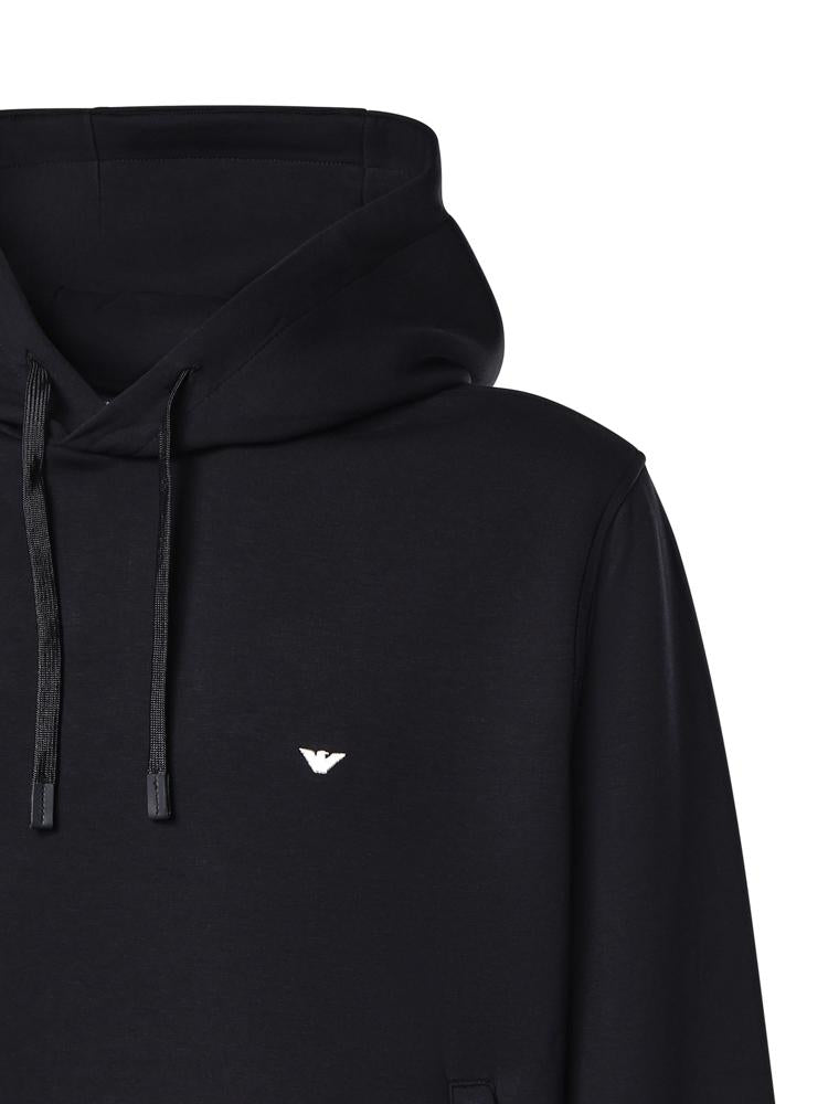 Felpa con cappuccio in misto cotone AF10013 EM004531UB118 EMPORIO ARMANI 