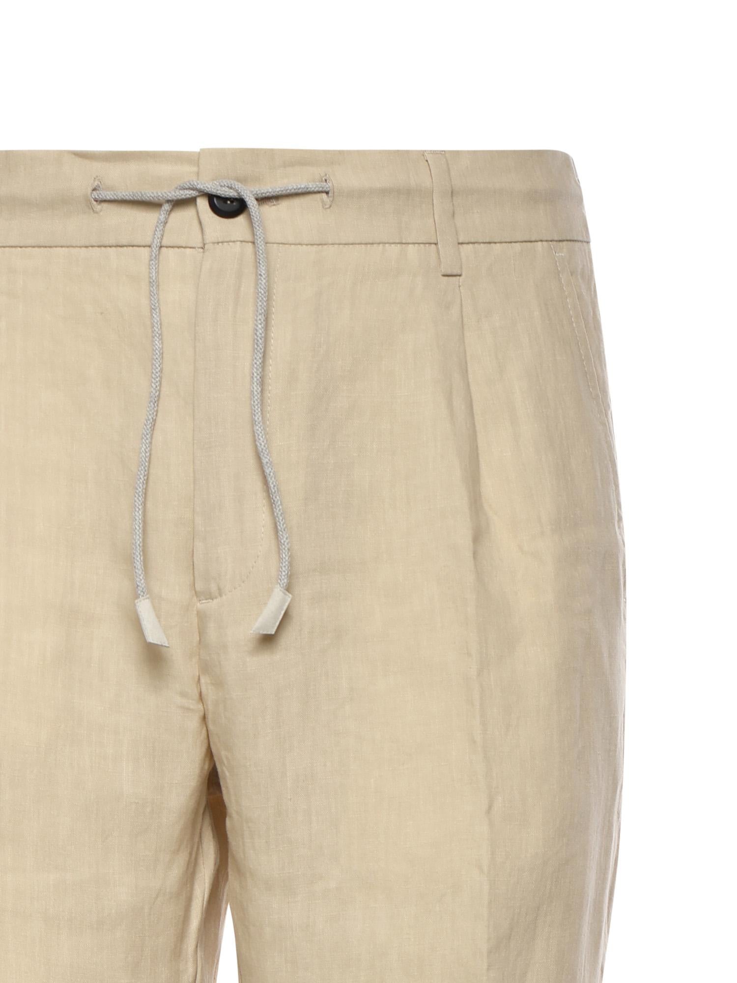Pantaloni in lino M75PANG03TES0I139 102 ELEVENTY 