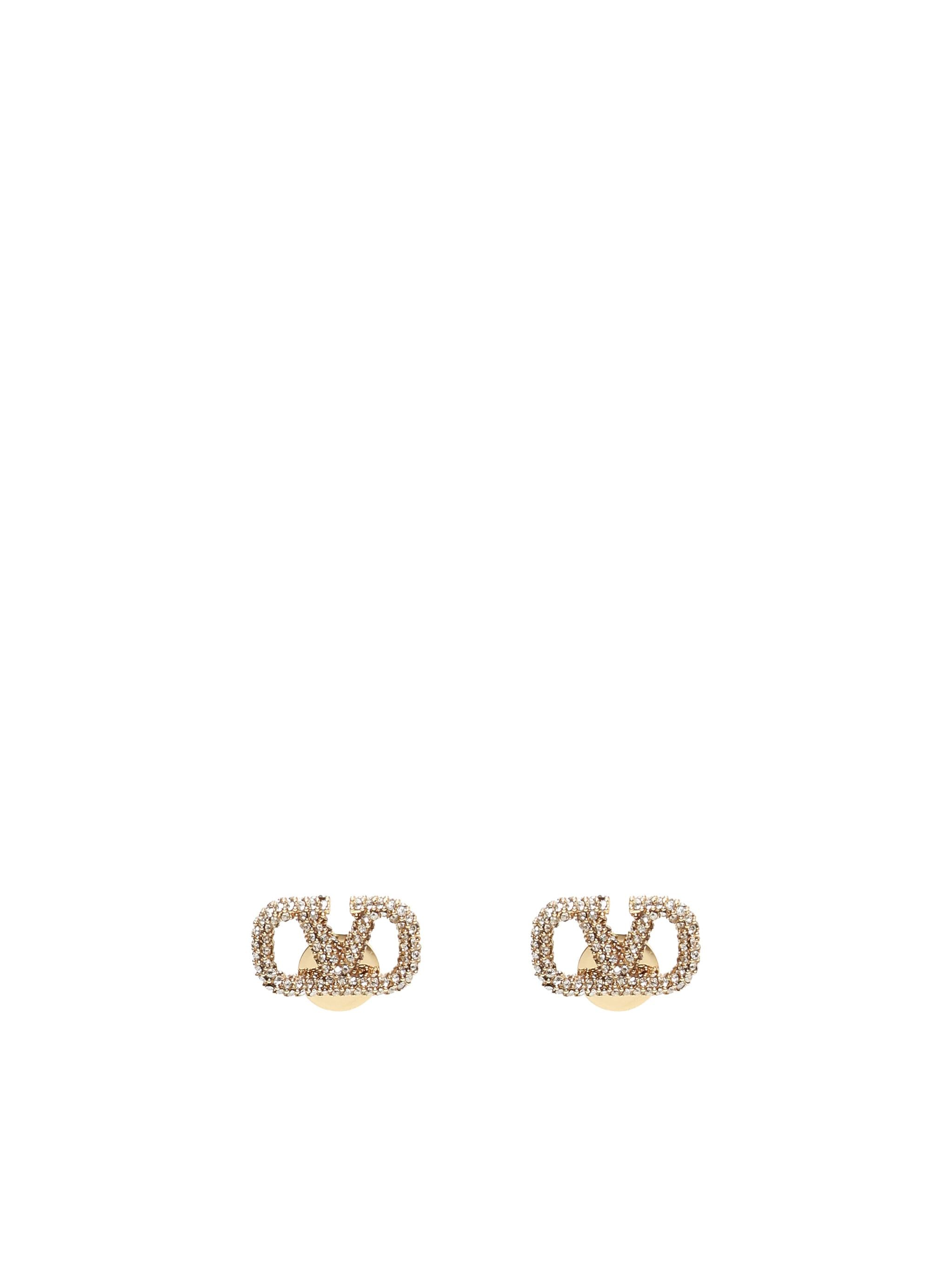 Orecchini Vlogo Signature in metallo e cristalli Swarovsk 8W2J0F85 YCWMH5 VALENTINO GARAVANI 