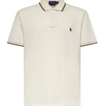 Polo in cotone con logo<BR/> 710842621 054 POLO RALPH LAUREN 