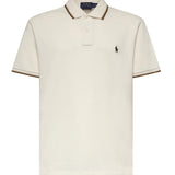 Polo in cotone con logo<BR/> 710842621 054 POLO RALPH LAUREN 