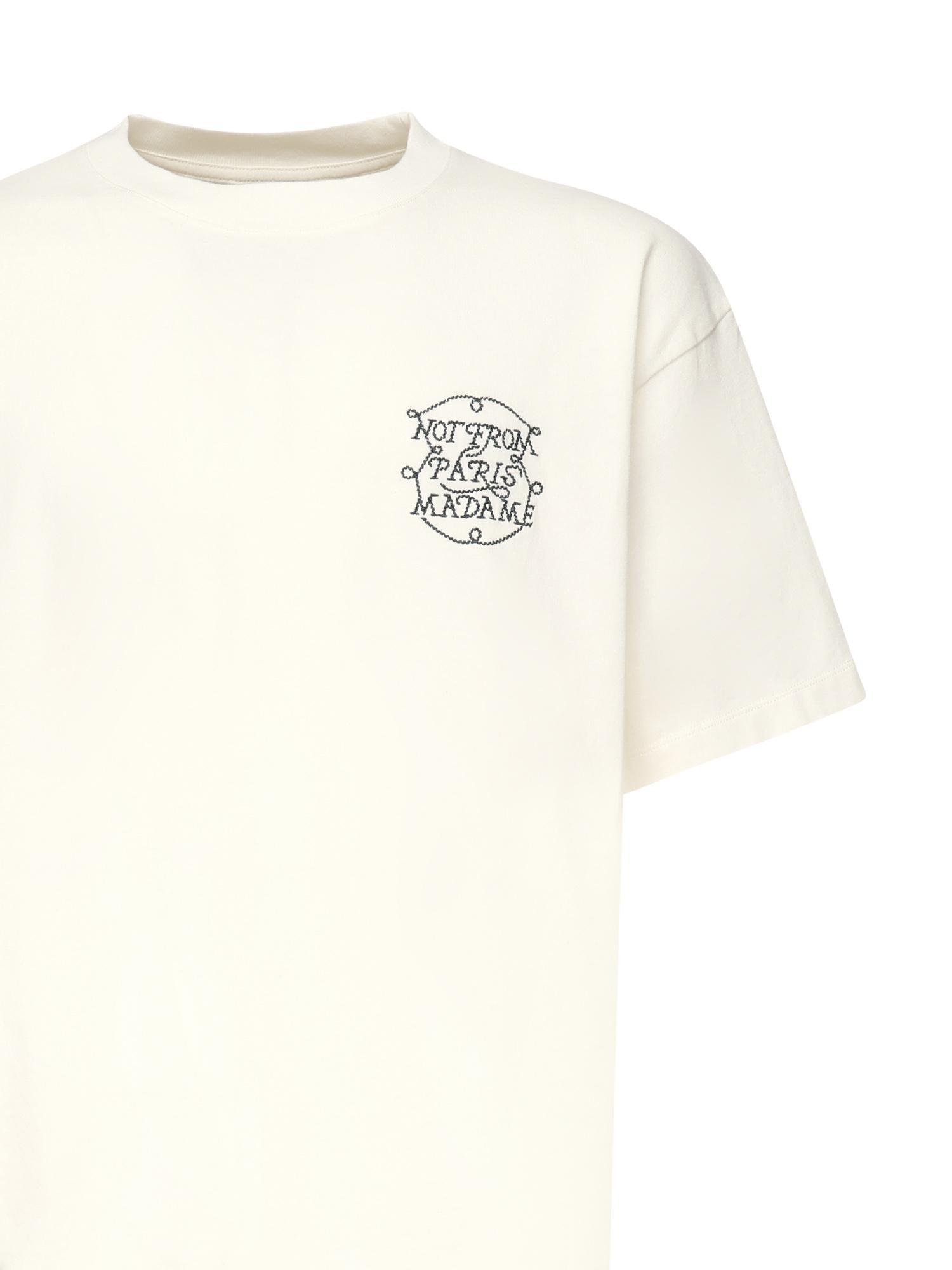 T-shirt Slogan Tresses HTS259CO134 OW Drôle de Monsieur 