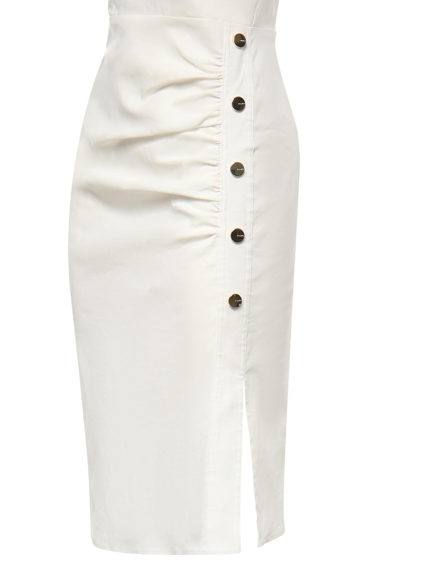 Abito longuette in lino 106521 A34IZ05 PINKO 