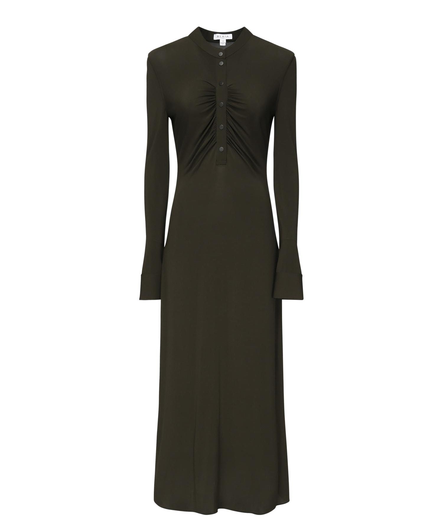 Abito maxi con ruche in jersey AA9R2740J050B 643 ALAIA 