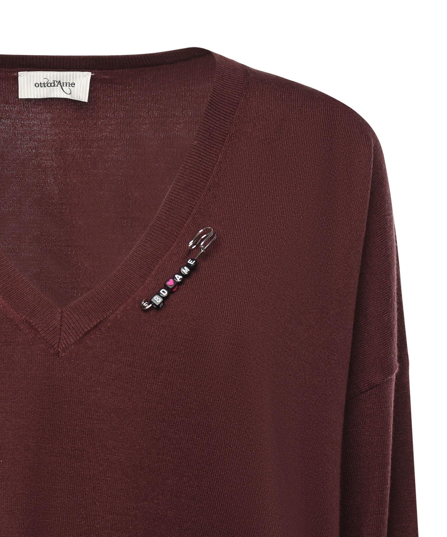 Pullover in misto lana DK9264 ECRU OTTOD'AME 
