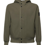 Giacca antigoccia in reps di nylon con logo L1S154100118 S0A22V005G STONE ISLAND 