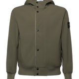 Giacca antigoccia in reps di nylon con logo L1S154100118 S0A22V005G STONE ISLAND 
