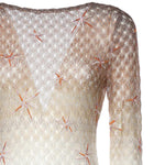 Abito copricostume in viscosa lamé motivo ragnatela dégradé con ricamo MS26SQ0T BR014ESMSMG MISSONI 