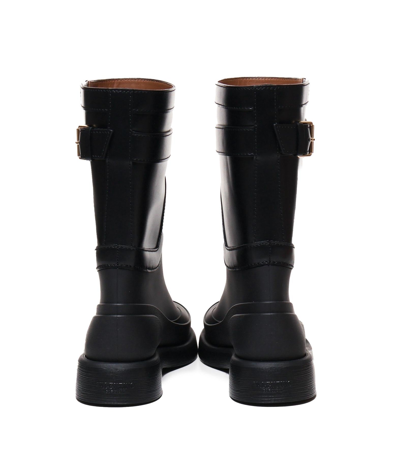 Stivali in pelle Vlogo The bold edition rainboots 5W2S0JU8 HEX0NO VALENTINO GARAVANI 
