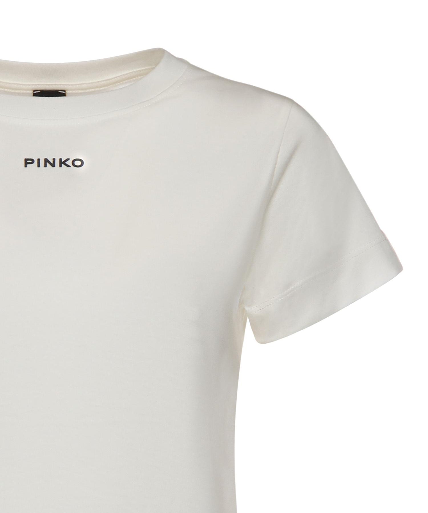 T-shirt con logo lettering 100373 A34FZ05 PINKO 