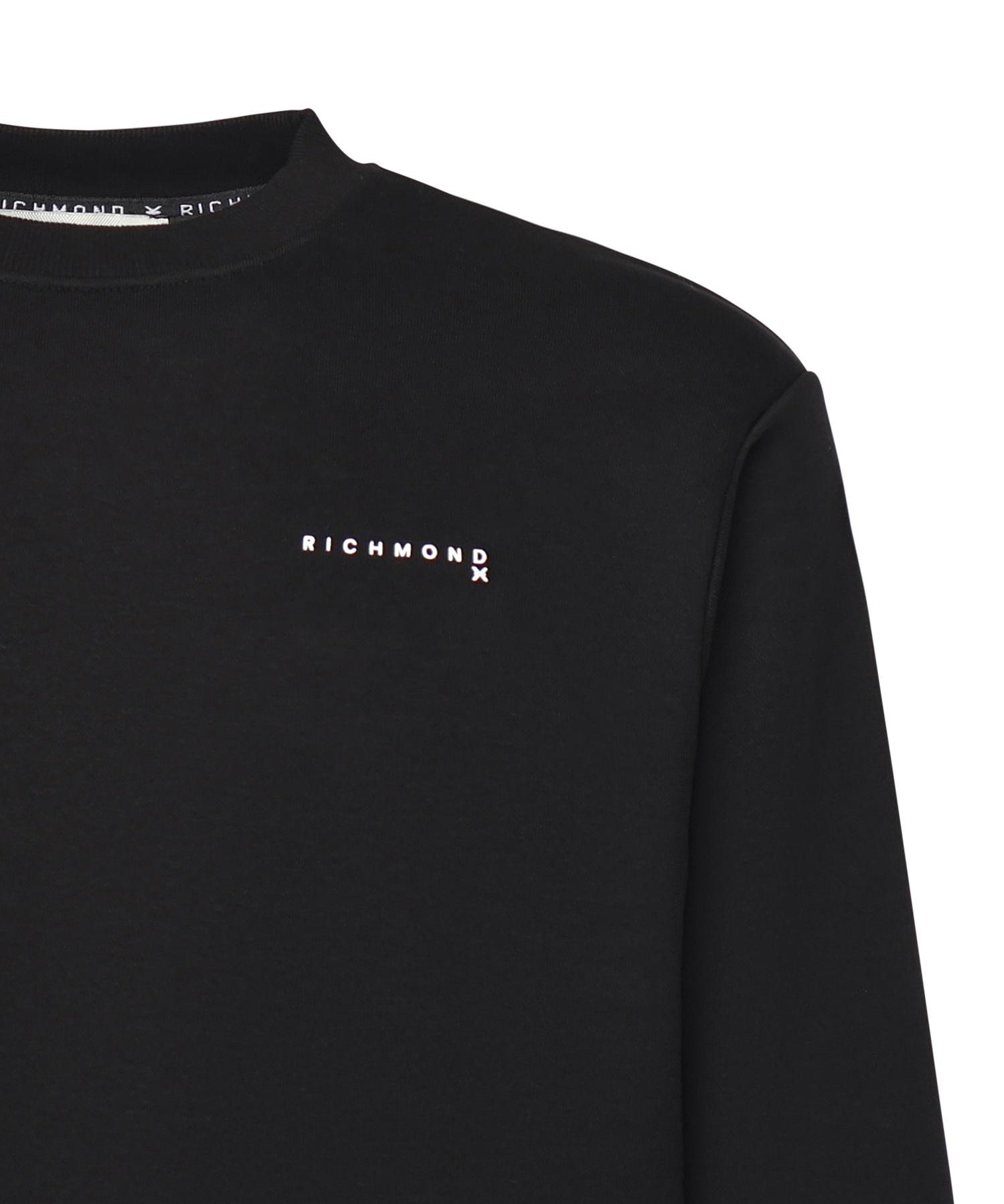Felpa con logo UMA25009FE BLACK RICHMOND X 