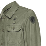 Overshirt in cotone con logo 26SBLUC04118 007452694 BLAUER 