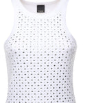 Canotta con strass e borchie<BR/><BR/> 105928 A2XYZ04 PINKO 