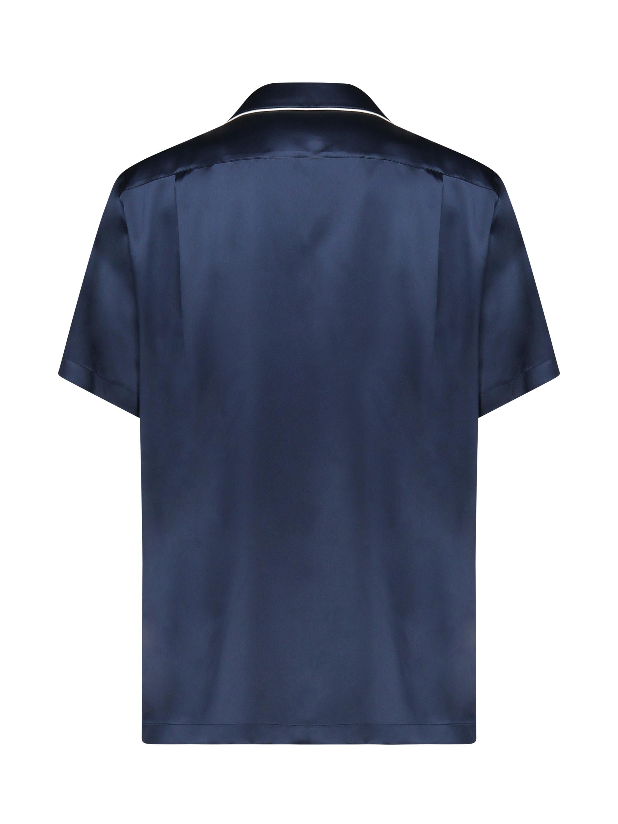 Camicia con ricamo logo G5LH3Z FU1AUB6712 DOLCE & GABBANA 