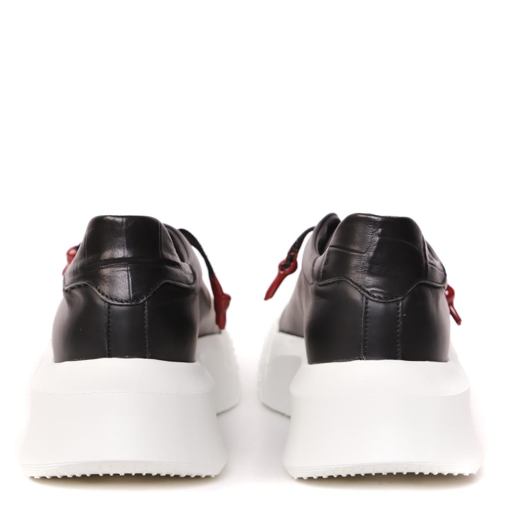SNEAKERS NEMESIS IN NAPPA COLORE NERO NEMESIS 2 NAPPA NAPPA/COCCONERO/NERO GIULIANO GALIANO 