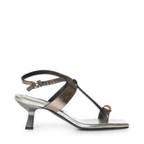 Sandali in pelle laminata GD11G MIX SUGAR+ORO DONNARI' 
