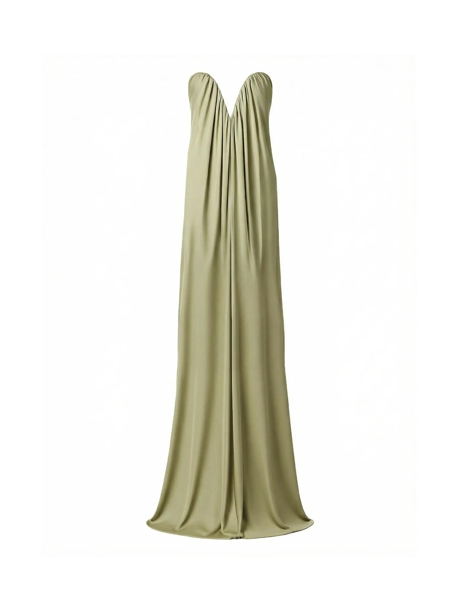 Abito lungo Olivienne in raso NA00304190834  THE NEW ARRIVALS ILKYAZ OZEL 