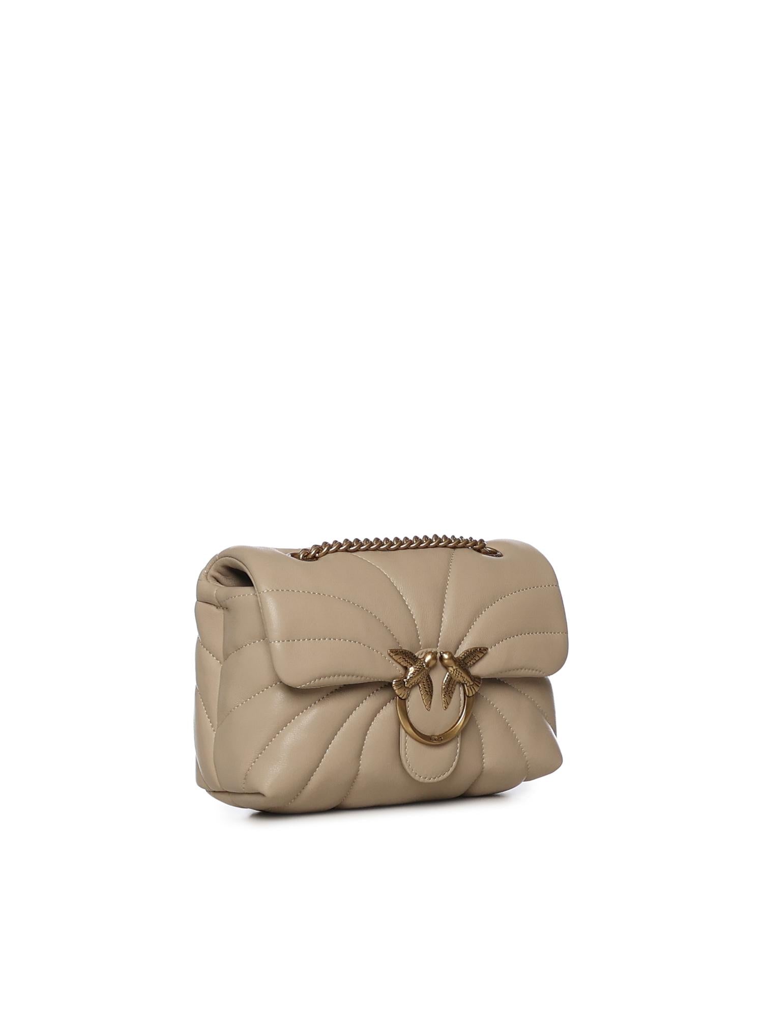 Mini bag Love Bag Puff Butterfly a tracolla in nappa 100039 A1EXC50Q PINKO 