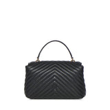 Borsa a mano media Love Bag Puff Chevron in nappa 100043 A0GKZ99Q PINKO 