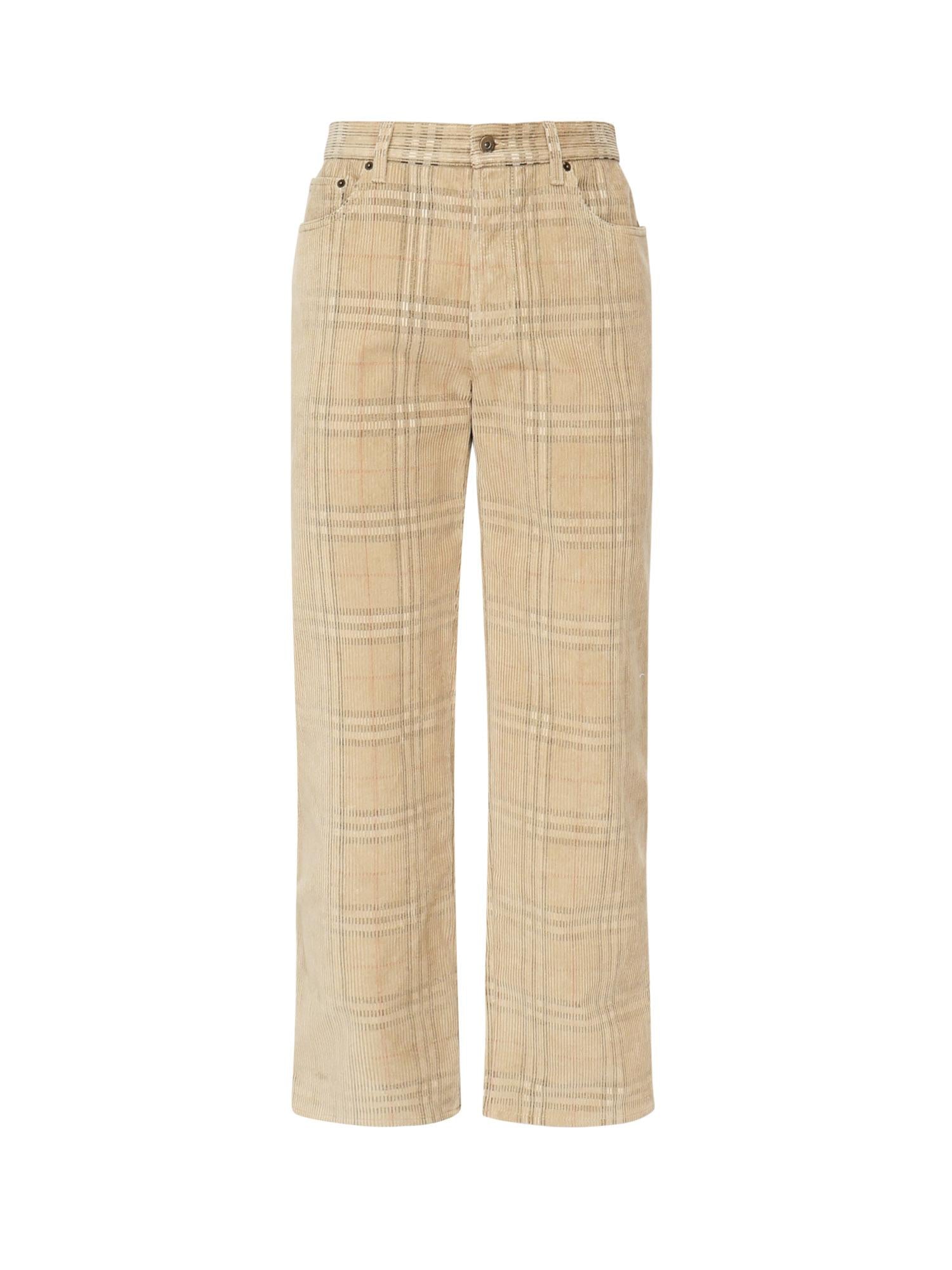 Pantaloni in cotone Check 8113484 B9368 BURBERRY 