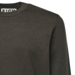 Maglione in misto viscosa con logo<BR/> UMA25035MA DEEP FOREST RICHMOND X 