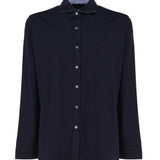 Camicia in cotone con logo ton sur ton NRMA3481540 VYPU806 FAY 