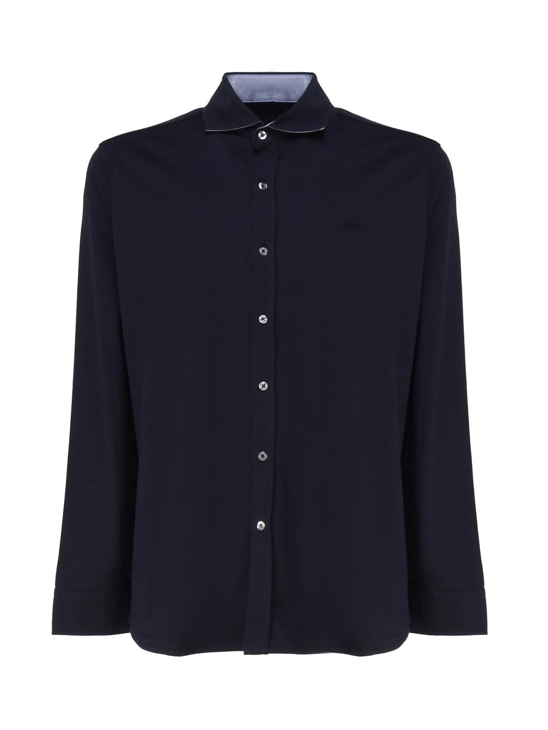 Camicia in cotone con logo ton sur ton NRMA3481540 VYPU806 FAY 