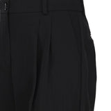 Pantaloni a vita alta con pieghe FTC17T FUBGBN0000 DOLCE & GABBANA 