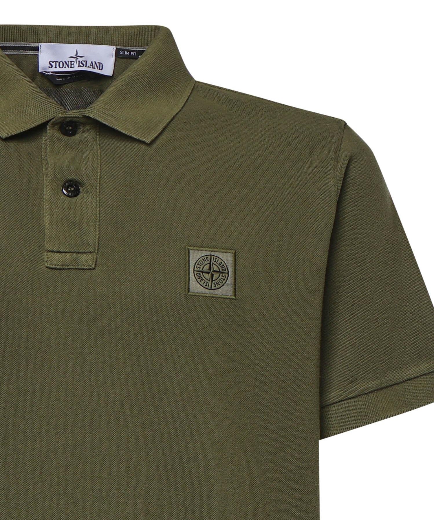 Polo in piqué di cotone con logo L1S1522002SC S0067V005G STONE ISLAND 