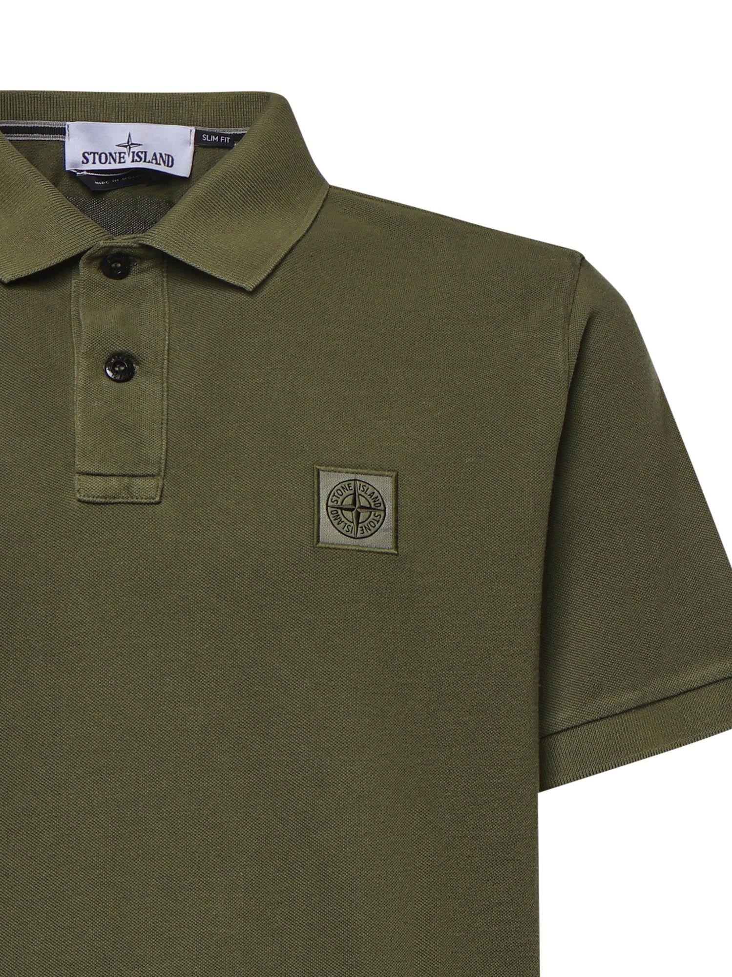 Polo in piqué di cotone con logo L1S1522002SC S0067V005G STONE ISLAND 