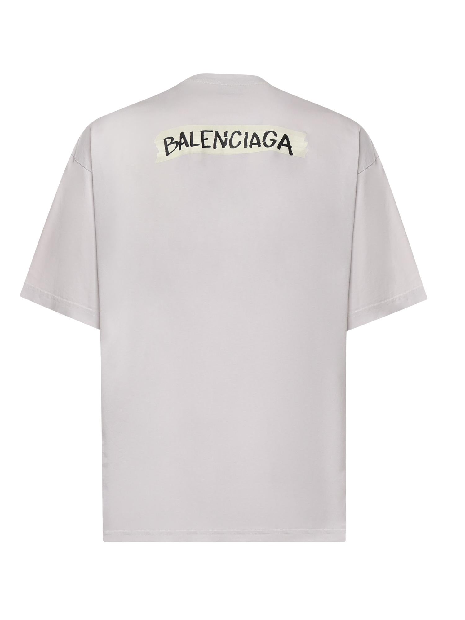 T-Shirt Masking Tape in jersey 764235 TTVL69012 BALENCIAGA 