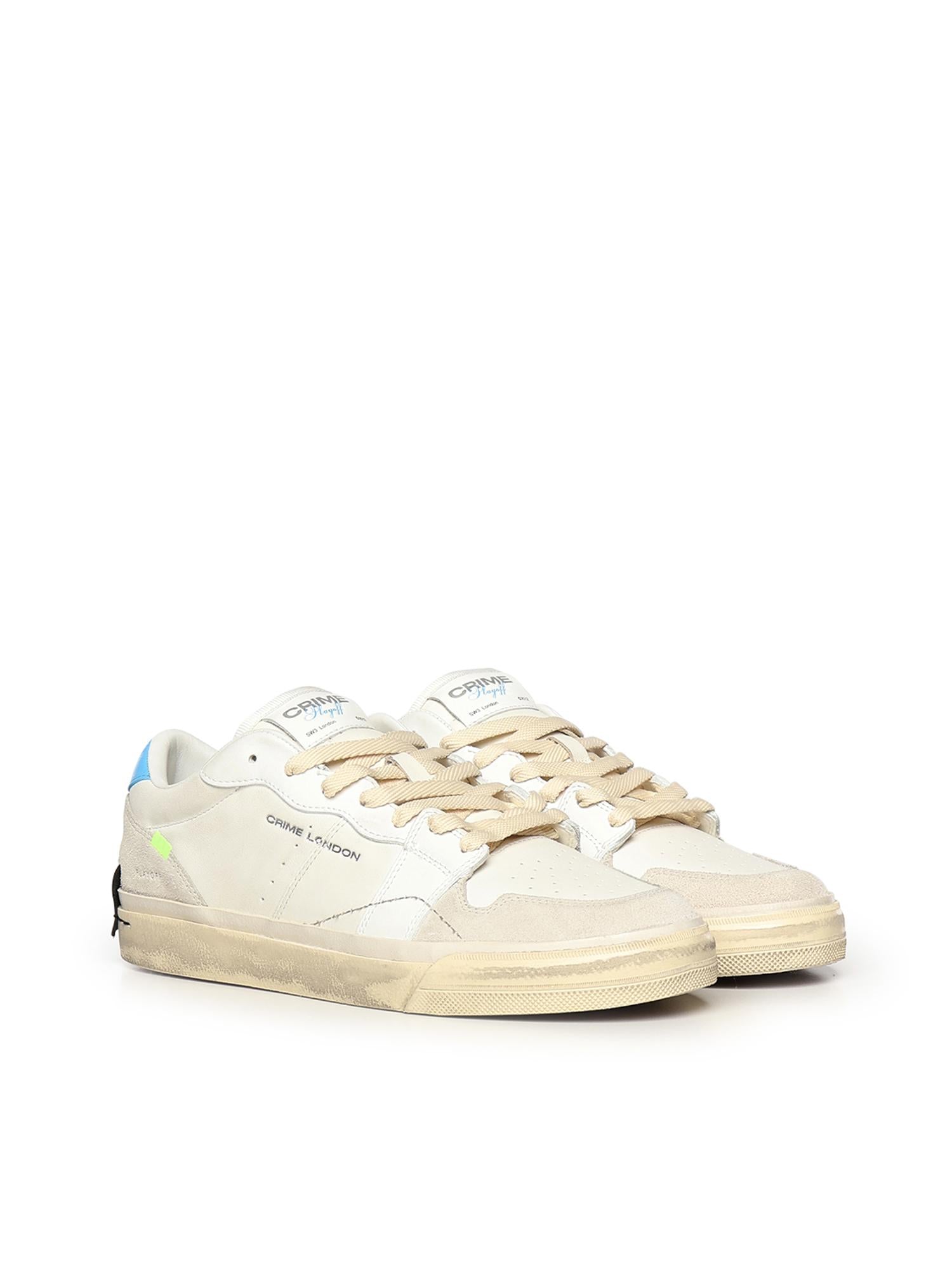 Sneaker Playoff in pelle 19502PP8B WHITE CRIME LONDON 