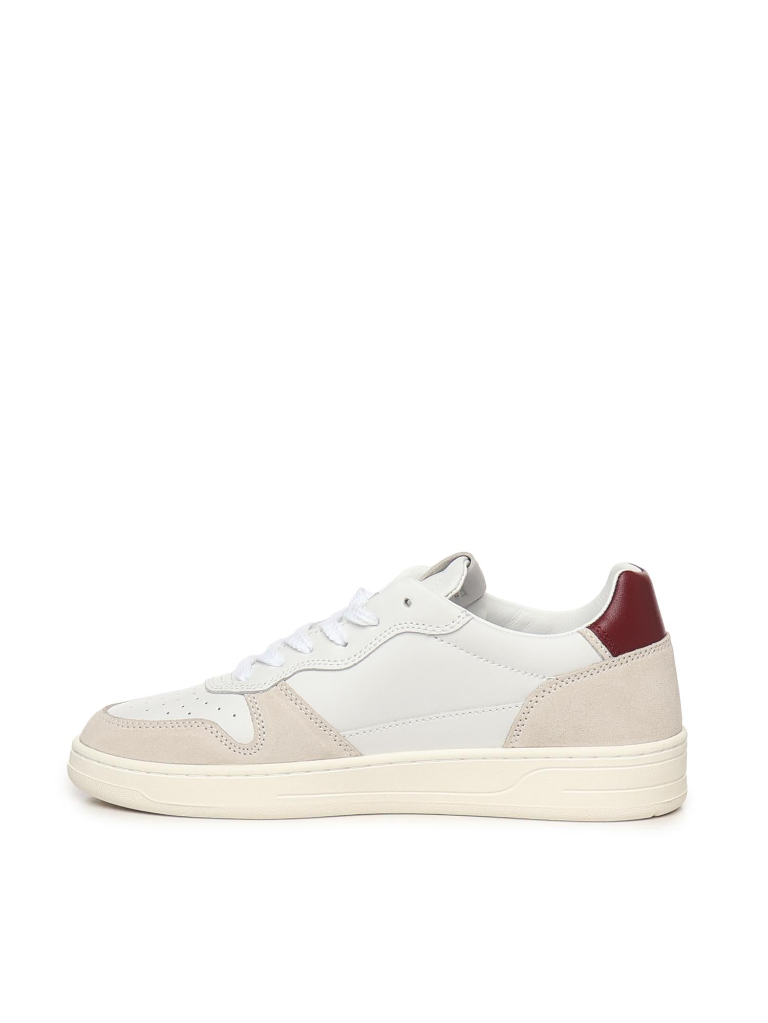 SNEAKERS COURT 2.0 BASIC IN PELLE E CAMOSCIO BEIGE M431 C2-BAWX D.A.T.E. 