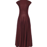 Abito midi in lana vergine AA9R2861K162C 337 ALAIA 