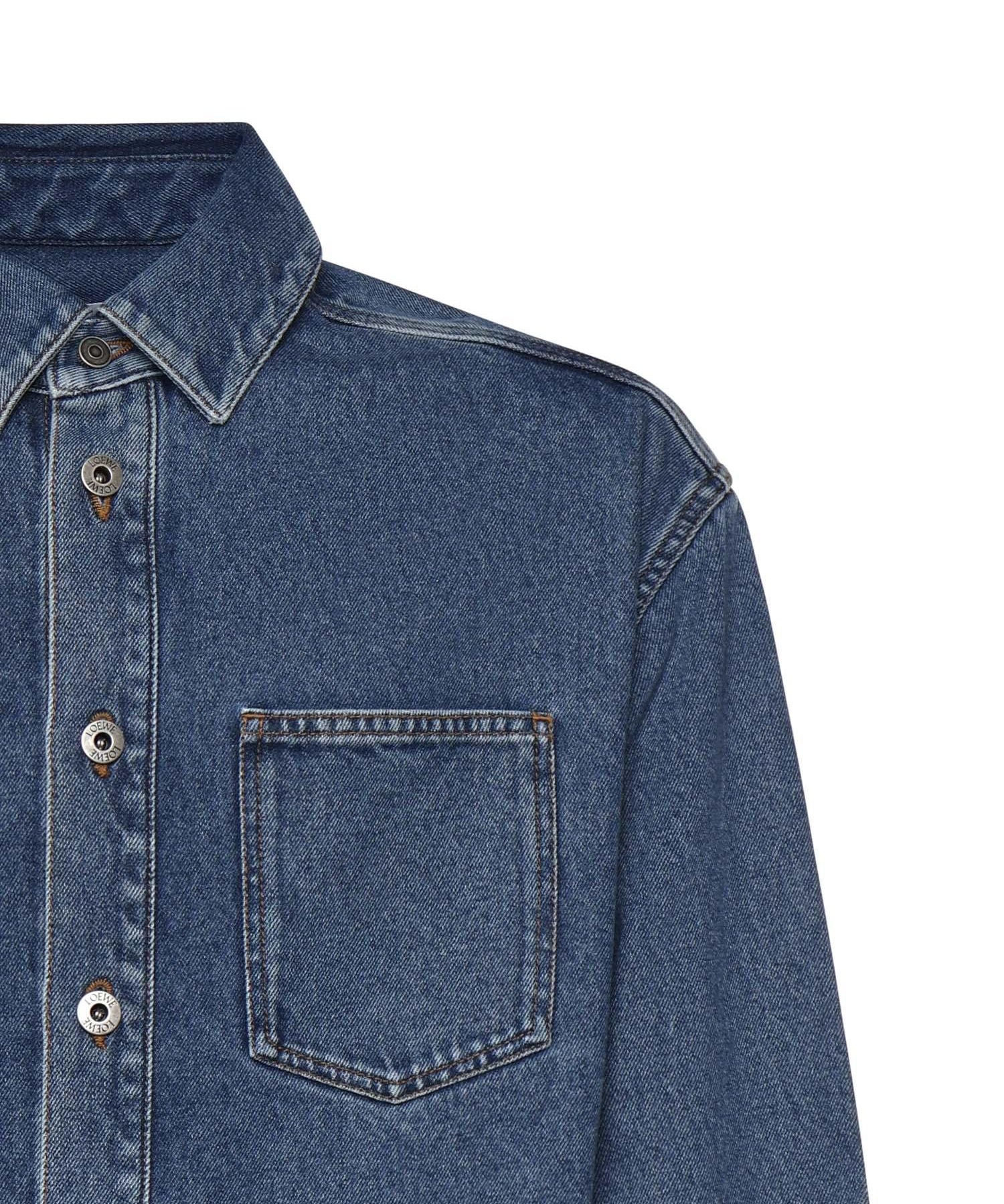 Giacca-camicia Anagram in denim H526Y1DW27 5475 LOEWE 