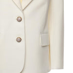 Blazer monopetto in cotone e lino 7B3CE465 8T1A03 VALENTINO GARAVANI 