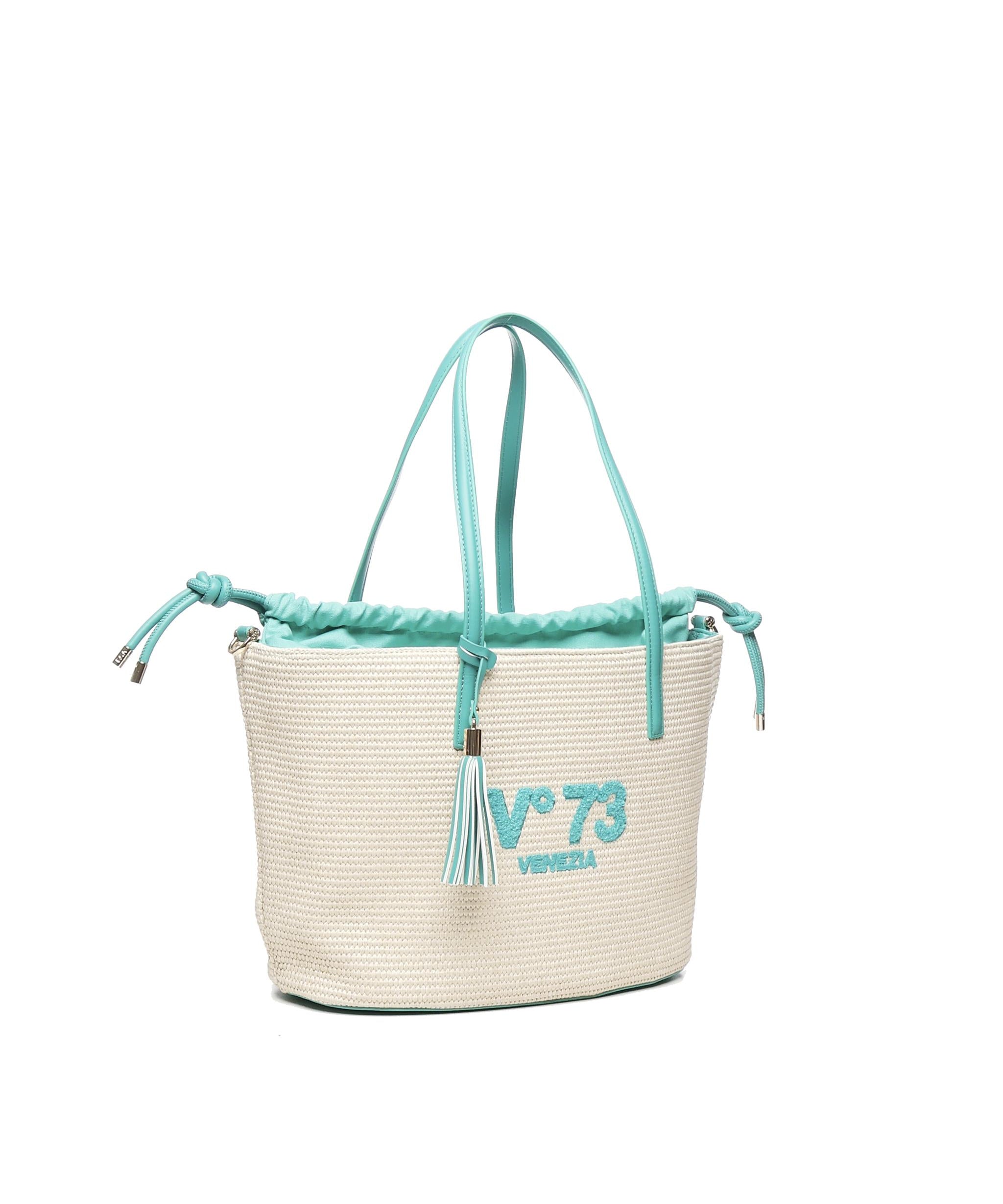 Borsa Tote Inge 73BS8VL01 INGEOFF WHITE/SMERALDO V° 73 