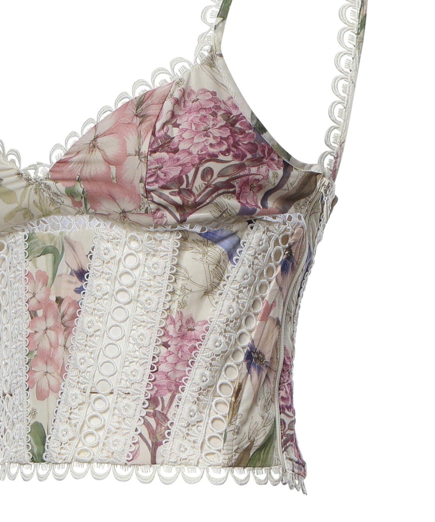 Top Poppy in cotone 266102 CREAM CHARO RUIZ 