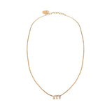 Collana in metallo con cristalli 5IC305 2DNCF0NXA MIU MIU 