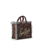 Borsa Vanity mini in canvas leopardato VAMI001 00190L MC2 SAINT BARTH 