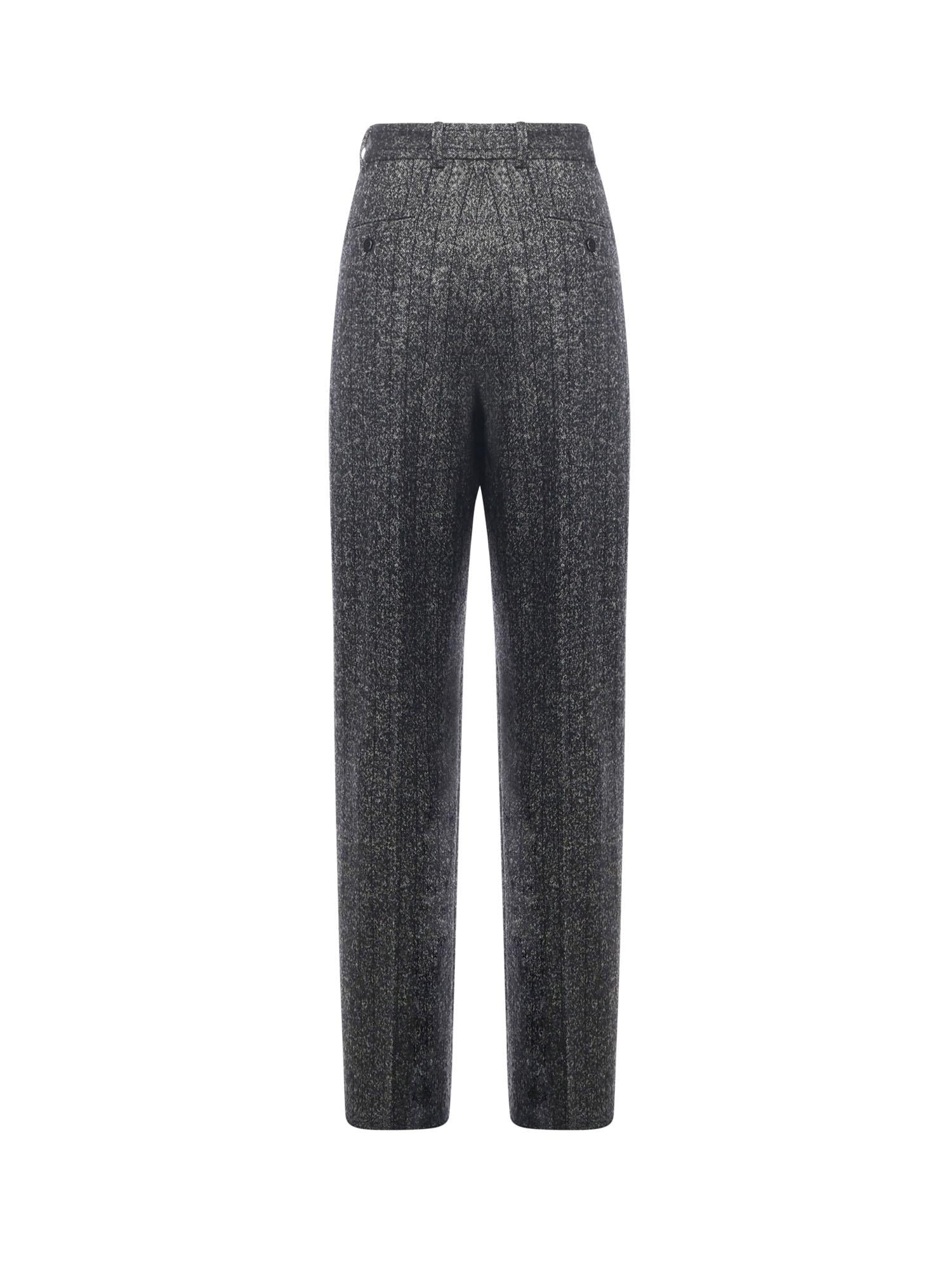 Pantaloni in lana rigata FTDC7T FRZANS8051 DOLCE & GABBANA 