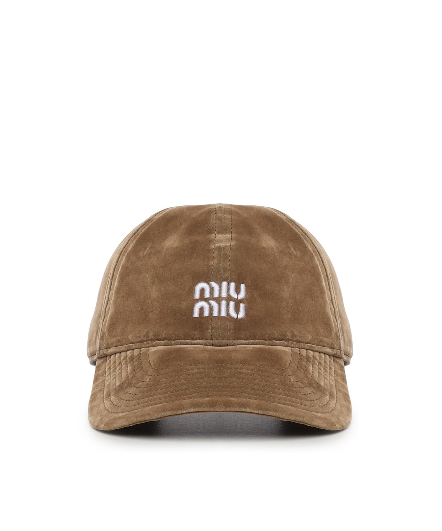 Cappello da baseball in drill 5HC369 2CUAF0844 MIU MIU 