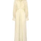 Abito lungo increspato in jacquard di seta CHC25ARO31115 753 CHLOÉ 